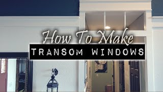 Craftsman Transom Window Project  DIY amp Home Design [upl. by Jocelin]