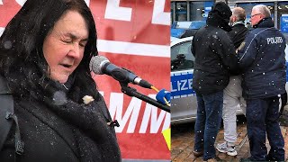 Freiberg  Rednerin auf dem Obermarkt attackiert 07022024 [upl. by Norel]