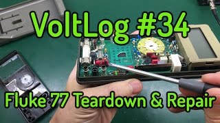 Voltlog 34  Fluke 77 Teardown amp Repair Varistor Replacement [upl. by Alset]