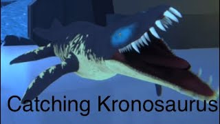 Catching Kronosaurus in the Jurrasic World Facts App [upl. by Onitnas]