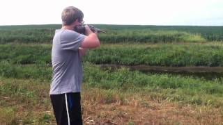 Mossberg 183D 410 Bolt Action Shotgun Shooting [upl. by Olraced]