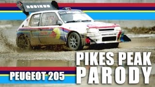 HD PARODY PIKES PEAK  BREAK PEAK RECORD in 2014 with the RODIKUH 4  SEBASTIEN LOEB [upl. by Cimah]