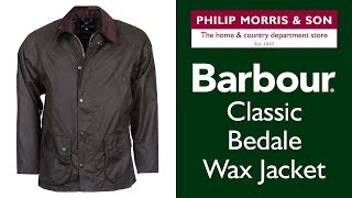 Barbour Classic Bedale Wax Jacket  Key Features [upl. by Ibot]