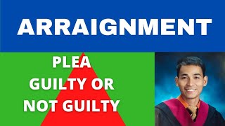 ARRAIGNMENT AND PLEA [upl. by Nortna]