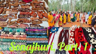 SONAJHURI HAAT Part 1 SHANTINIKETAN  Low Price Market  drtuly sonajhuri santiniketan saree [upl. by Rogozen]