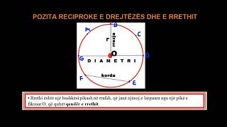 36 Matematika Klasa 5 Mesimi 36 Pozita reciproke e drejtëzës dhe e rrethit [upl. by Wrdna253]