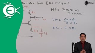 EPC1 Voltage divider bias using BJT  EC Academy [upl. by Fifine]