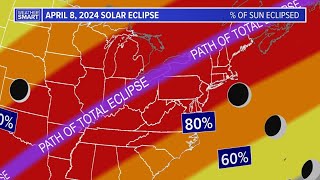 2024 Solar Eclipse Timeline amp path of totality across United States [upl. by Allard458]