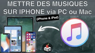 METTRE DES MUSIQUES SUR IPHONE via PC ou Mac iPad [upl. by Niawtna]