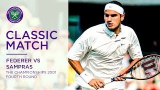 Roger Federer vs Pete Sampras  Wimbledon 2001 fourth round  Full Match [upl. by Eiraminot]