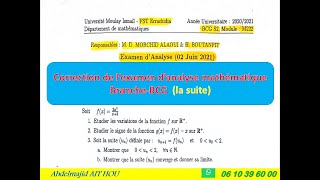 Correctiondexamendanalysemathématiquesessionnormal parcoursBCG la suite [upl. by Swope264]