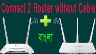 Extend wifi Range connecting router TO router without cable werelessly for tp linktenda BANGLA [upl. by Genaro]