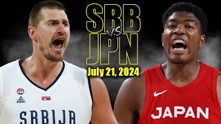 Serbia vs Japan Full Game Highlights  2024 Olympics  July 21 2024 [upl. by Arin152]