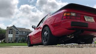 Porsche 944 Turbo with 3in turbo back exhaust Cold start up [upl. by Messab110]