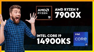 AMD Ryzen 9 7900X vs Intel Core i9 14900KS Comparison [upl. by Jacinto248]