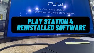 PS4 Reinstalled full software [upl. by Alletneuq]