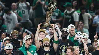 Boston Celtics NBA Finals FULL celebration and trophy presentation [upl. by Yras326]