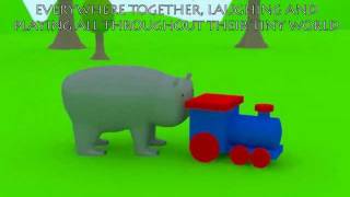 tiny hippo and tiny train [upl. by Placia]