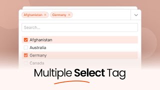 Pure JavaScript  HTML Multiple Select Tag [upl. by Neelak]