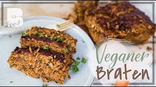 Veganer Braten  MEGA Fleischersatz aus natürlichen Zutaten [upl. by Nosredneh]