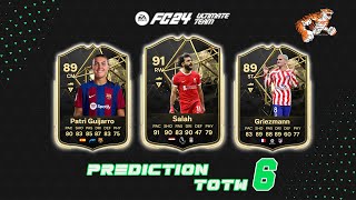 EA SPORTS FC 24 Predictions Team of the Week 6 TOTW [upl. by Ajat844]