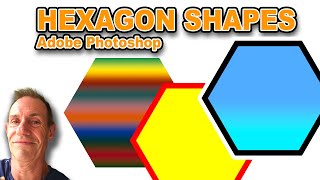 How To Create Hexagon Shapes In Adobe Photoshop  photoshop [upl. by Garbers]