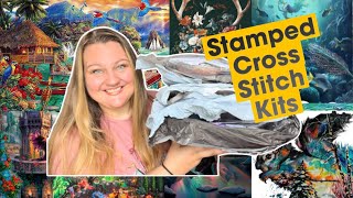 STAMPED CROSS STITCH KIT HAUL [upl. by Adnawak]