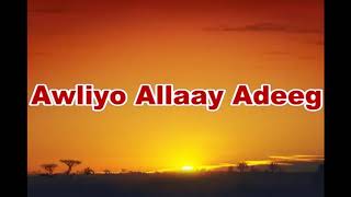 Qasidadii awliyo allaay adeegsan [upl. by Maybelle]