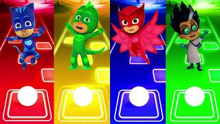 Catboy 🆚 Owlette 🆚 Gekko 🆚 Romeo  PJ Masks  Tiles Hop EDM Rush [upl. by Efren]