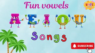 quotFun with vowels  AEIOU Songquot  song for kids  kids education [upl. by Hendon490]