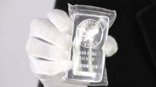 10 oz Sunshine Mint Silver Bar 999 Fine  Goldmart [upl. by Nelleus]