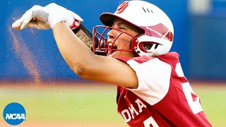 Big 6th inning keeps Oklahoma softballs WCWS hopes alive  Full rally [upl. by Small]