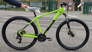 2022 CUBE AIM PRO Hardtail Mountain Bike in LAMBORGHINI GREEN ampBlack Close Up Review amp Test RideL [upl. by Muirhead]