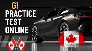 2023 free Exam G1 Practice Test Ontario  driving theory Test G1 [upl. by Oremar]