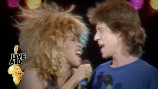 Mick Jagger  Tina Turner  State Of Shock  Its Only Rock n Roll Live Aid 1985 [upl. by Seko]