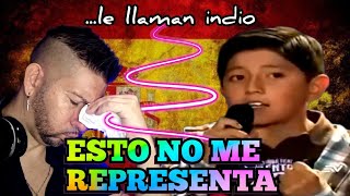 ESPAÑOLES DISCRIMINAN a este NIÑO y demuestra lo que VALE cantando  reacción  es muy EMOTIVO 💔 [upl. by Eireva]