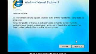 Instalar y utilizar Internet Explorer 7 [upl. by Ahkihs]