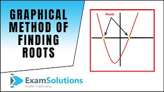 Graphical method of finding roots  ExamSolutions [upl. by Nitsirhc]