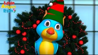 Deck the Hall  Kids Christmas Song  Sing along Childrens Xmas Songs  Little Action Kids [upl. by Cattier549]