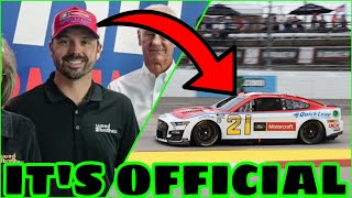 BREAKING NEWS Josh Berry will drive the Wood Brothers No 21 in 2025 on multiyear contract [upl. by Mossberg]