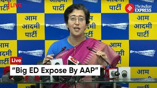 AAP Press Conference Atishi Marlena Holds Press Conference Unveils Big Expose On ED [upl. by Ettevroc]