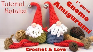 Gnomo Amigurumi e Cordoncino ad uncinetto 1°parte sub Eng y Esp  Tutorial Natale [upl. by Jolanta]