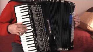 Pianoaccordion tutorial quotPassionquot played very slowly by request [upl. by Amoakuh]