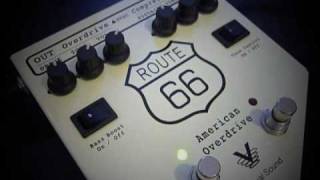 VISUAL SOUND ROUTE 66 AMERICAN OVERDRIVE amp COMPRESSOR V1 Effects Pedal [upl. by Ferne]