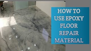 Jemkon Epoxy floor repair material TECH 12 [upl. by Anizor]