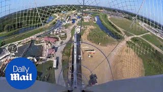 GoPro footage shows waterslide Verrückt that killed Missouri boy  Daily Mail [upl. by Iht]