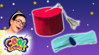 DIY Aladdin Hat amp Jasmine Headband Disneys Aladdin Kids Craft  Arts and Crafts with Crafty Carol [upl. by Seidule]