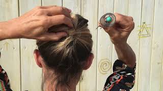 Tuto chignon facile et rapide cheveux milong et fins [upl. by Winwaloe]