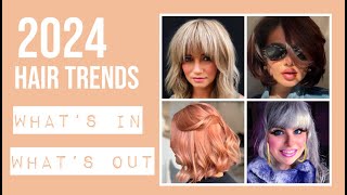 2024 HAIR TRENDS  Whats In Whats Out [upl. by Ahsikyt]