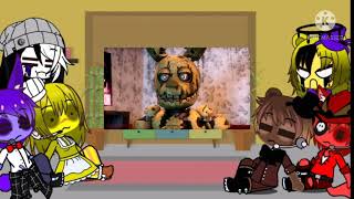 Fnaf 1  puppet react to fnaf 3 anniversary specialgatcha club  andrej989 [upl. by Polik]